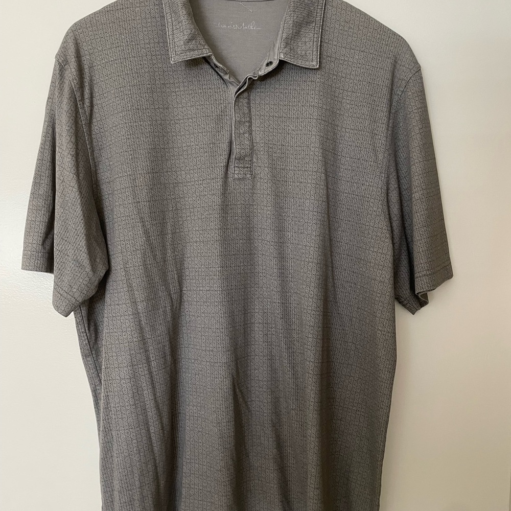Men's Gray Travis Mathew polo shirt